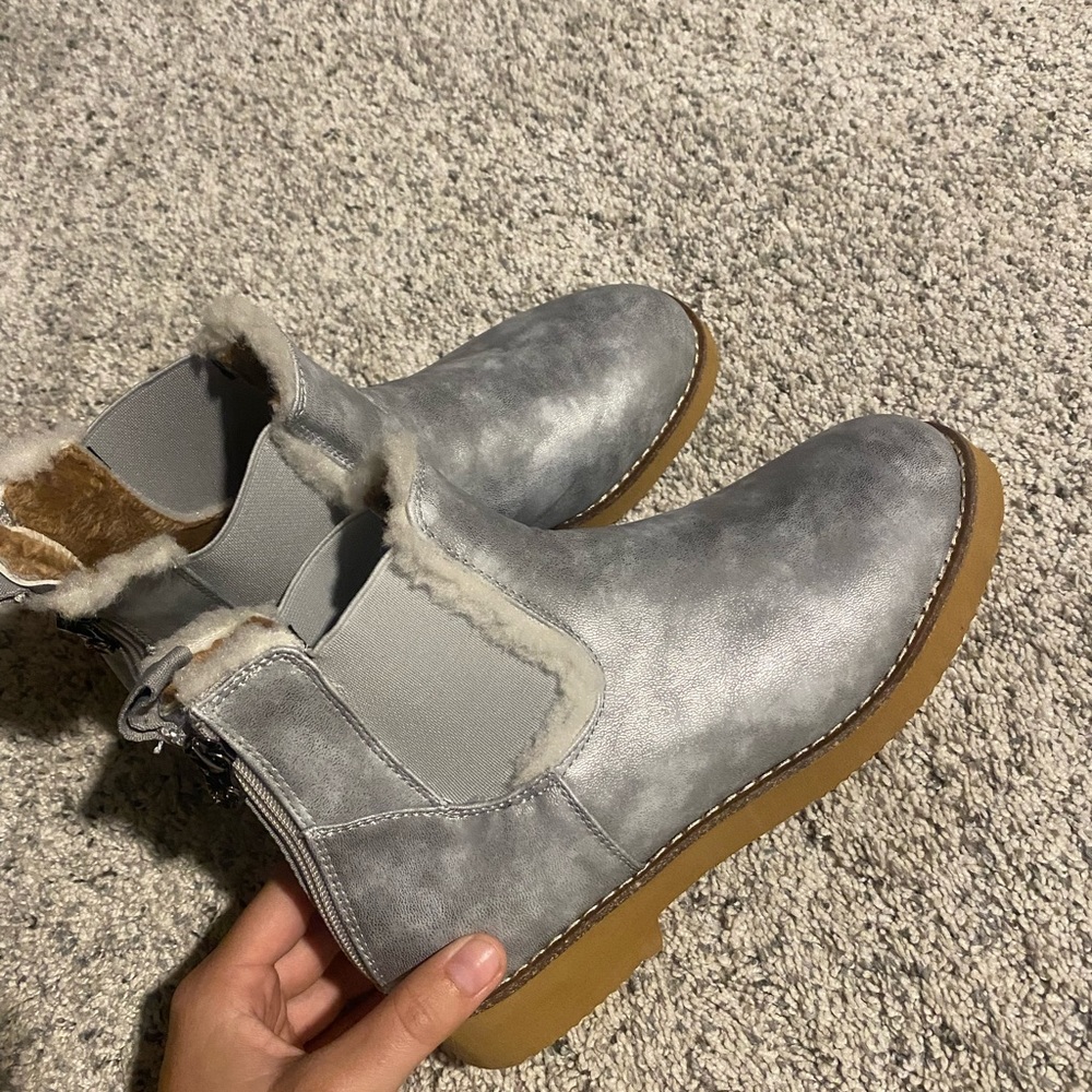 Silver moon boots!